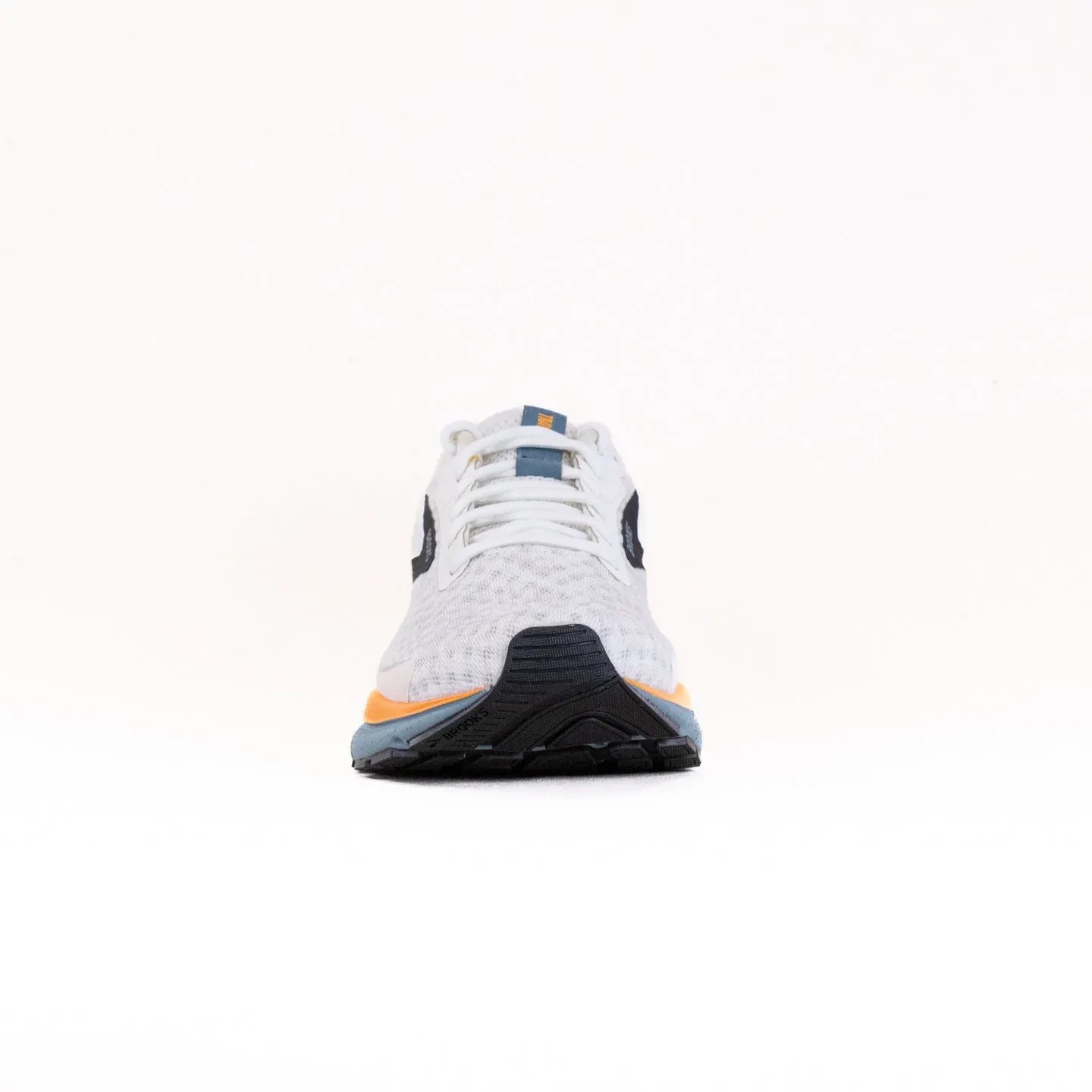 Brooks Trace 3 (Men's) - White/Orange/Goblin Blue arch boost