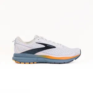 Brooks Trace 3 (Men's) - White/Orange/Goblin Blue wind run Brooks Trace 3 (Men's) - White/Orange/Goblin Blue athlete core