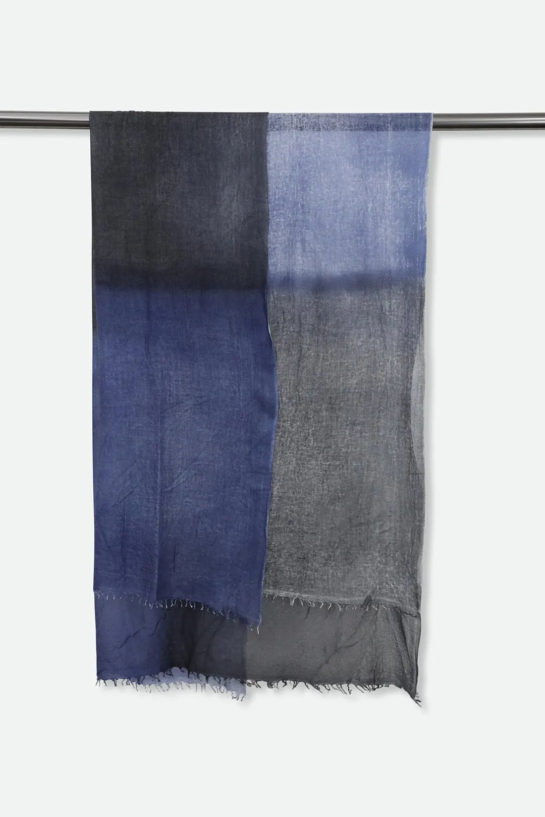 BRYAN NAVY SCARF IN HAND DYED CASHMERE cultural twist