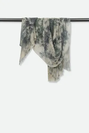 CAMOUFLAGE SCARF IN HAND DYED CASHMERE cozy culture CAMOUFLAGE SCARF IN HAND DYED CASHMERE craft story