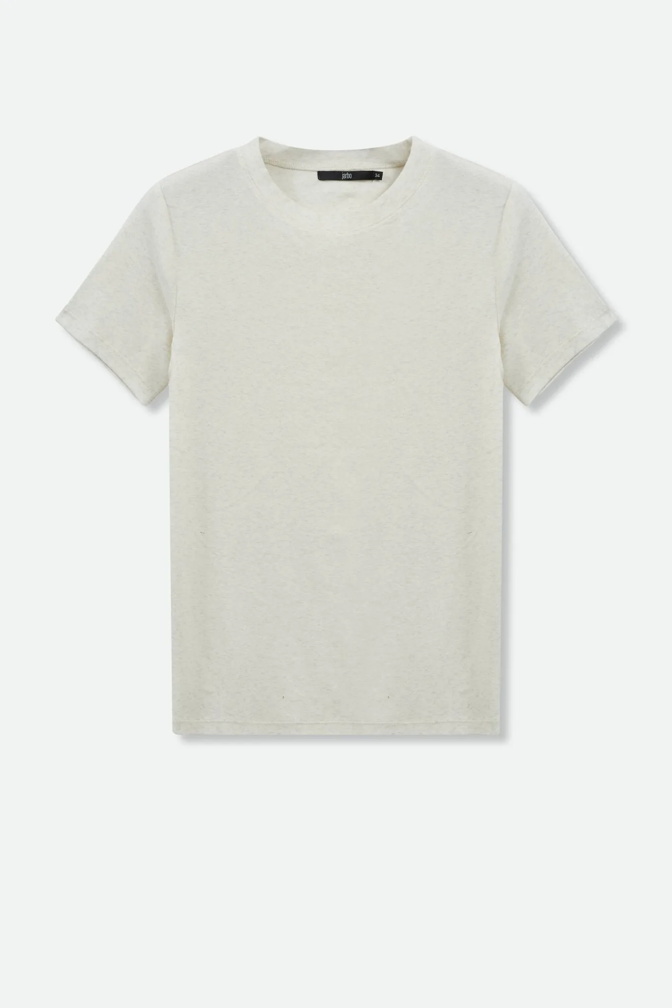 CAP SLEEVE CREW IN HEATHERED PIMA COTTON slow rhythm