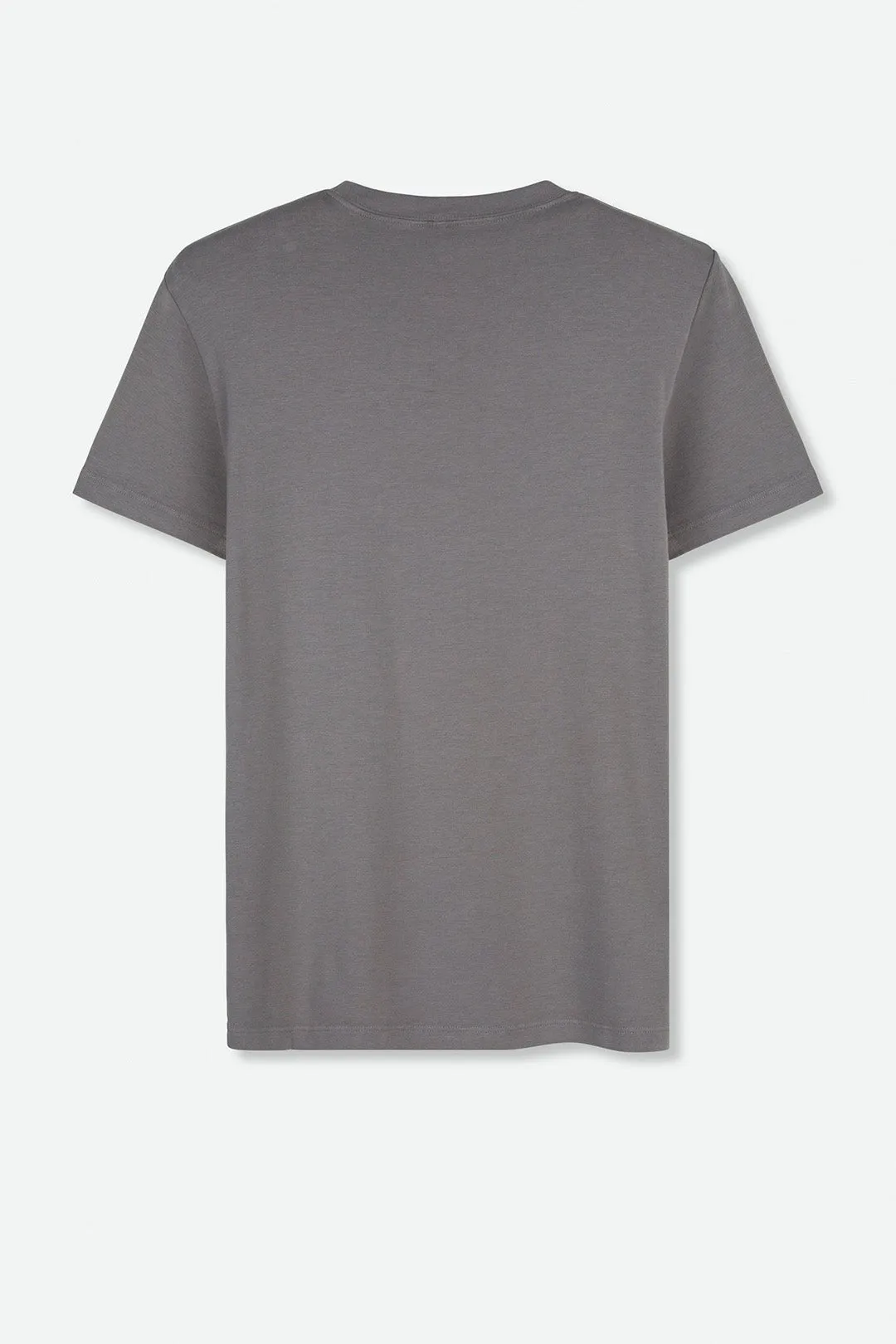 CAP SLEEVE CREW IN PIMA COTTON STRETCH premium texture