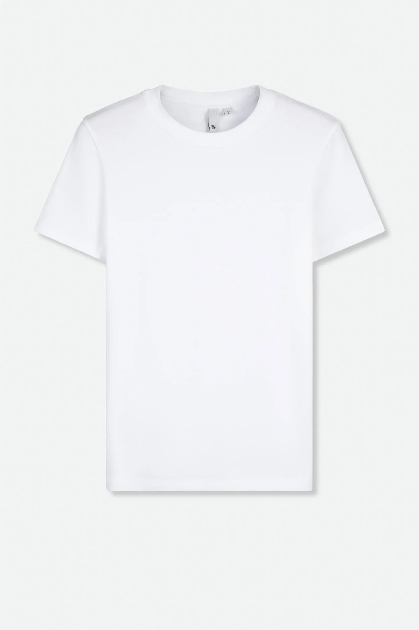 CAP SLEEVE CREW IN PIMA COTTON STRETCH easy slip