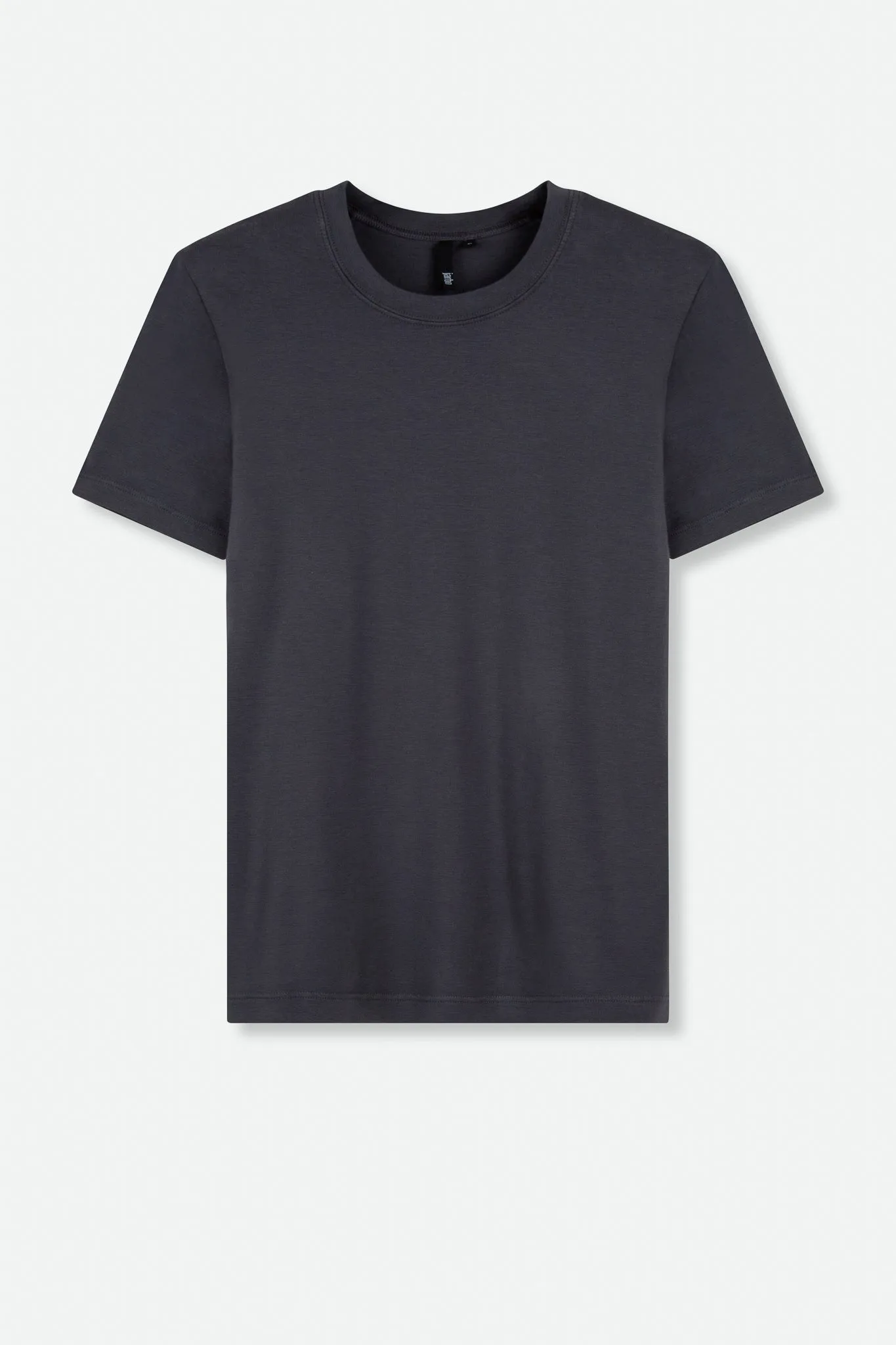 CAP SLEEVE CREW IN PIMA COTTON STRETCH soft stretch