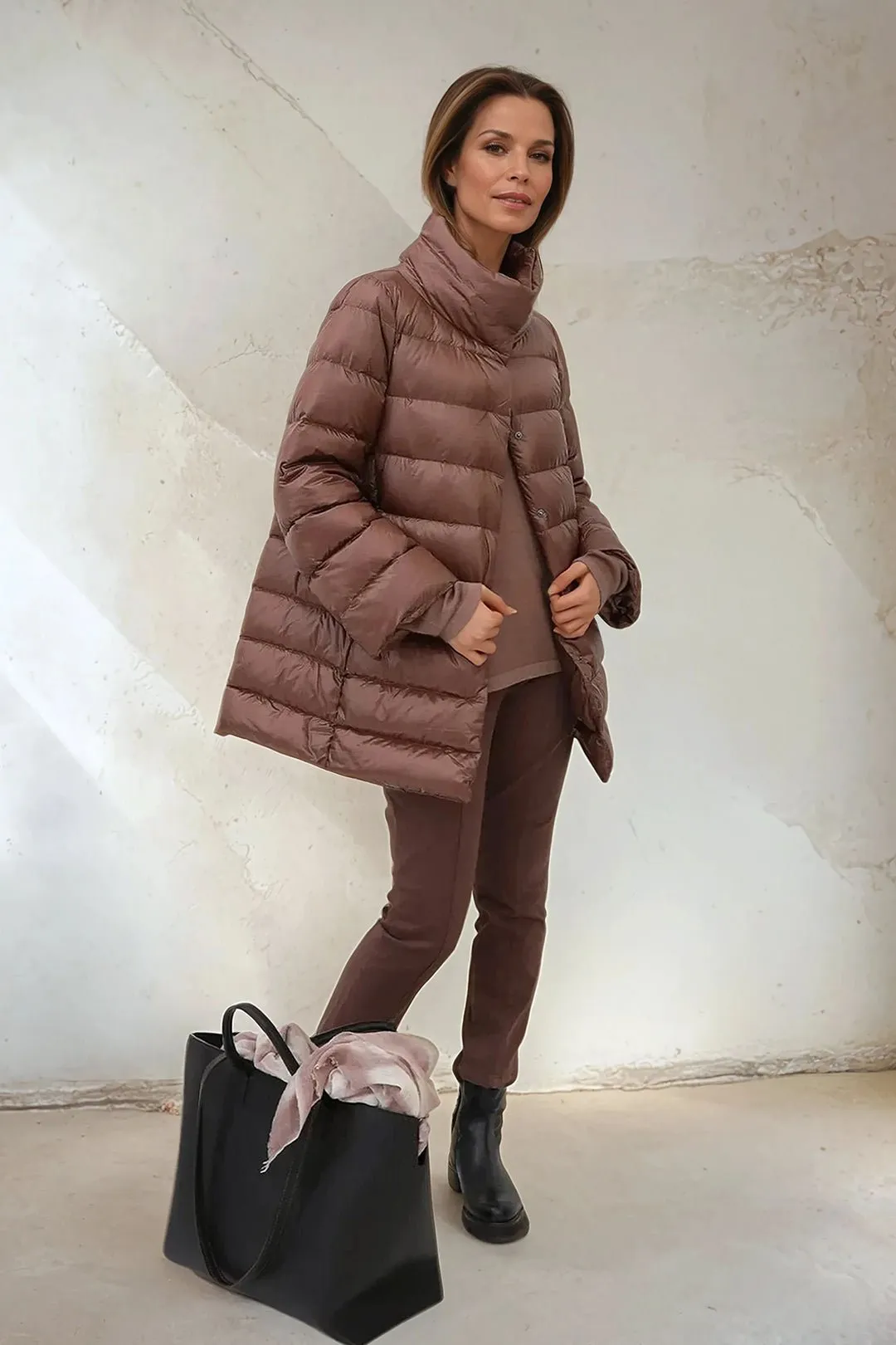 CELERINA JACKET IN GOOSE DOWN family walk