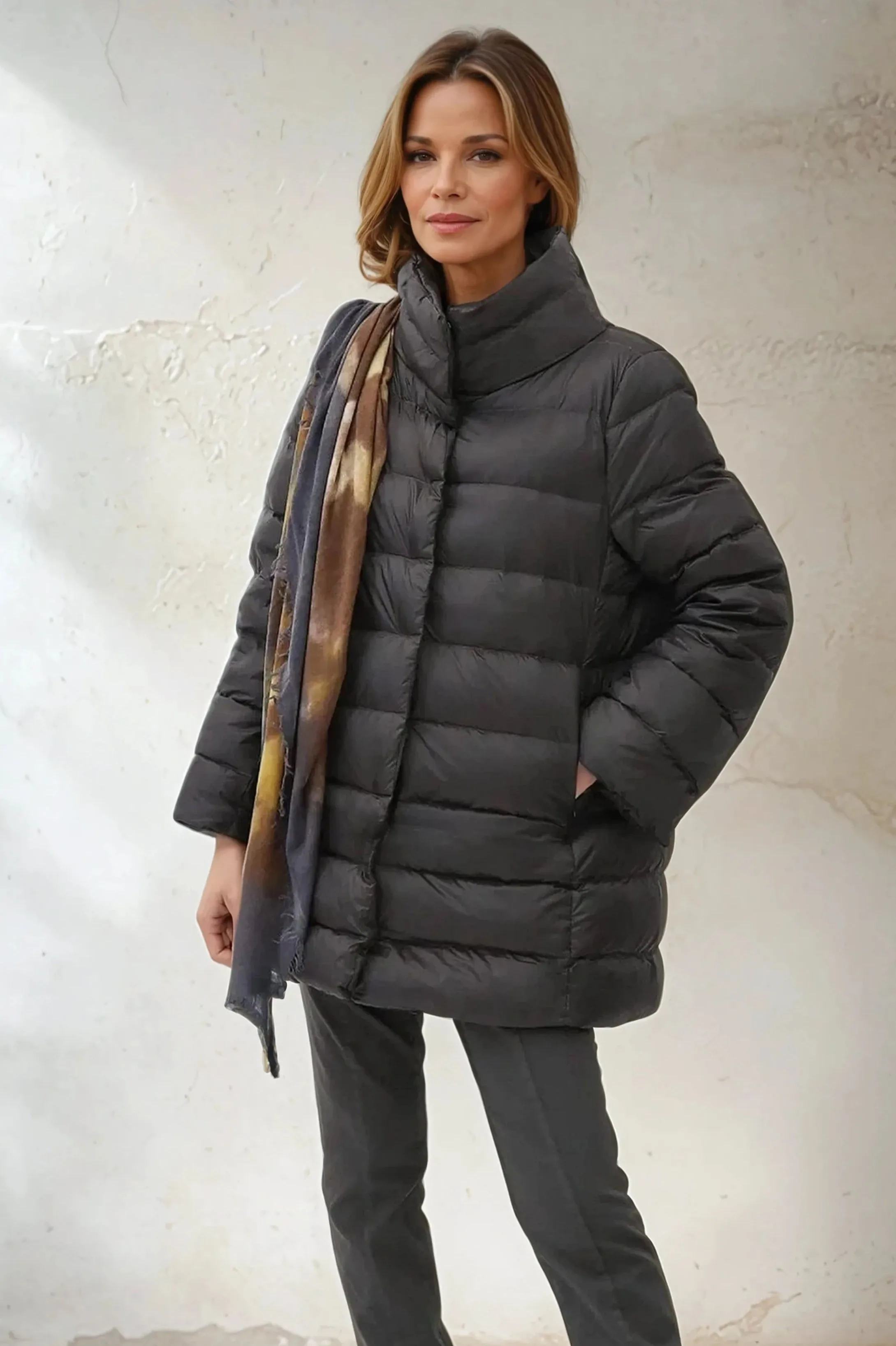 CELERINA JACKET IN GOOSE DOWN calm step