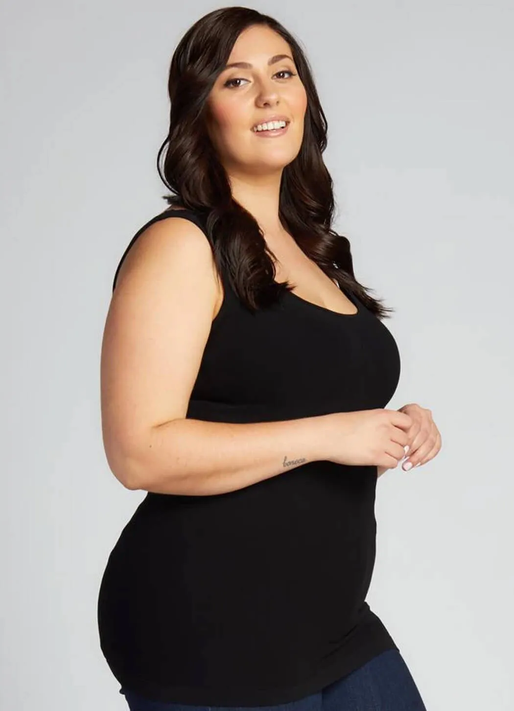 Cest Moi Bamboo Plus Size Tank power gear