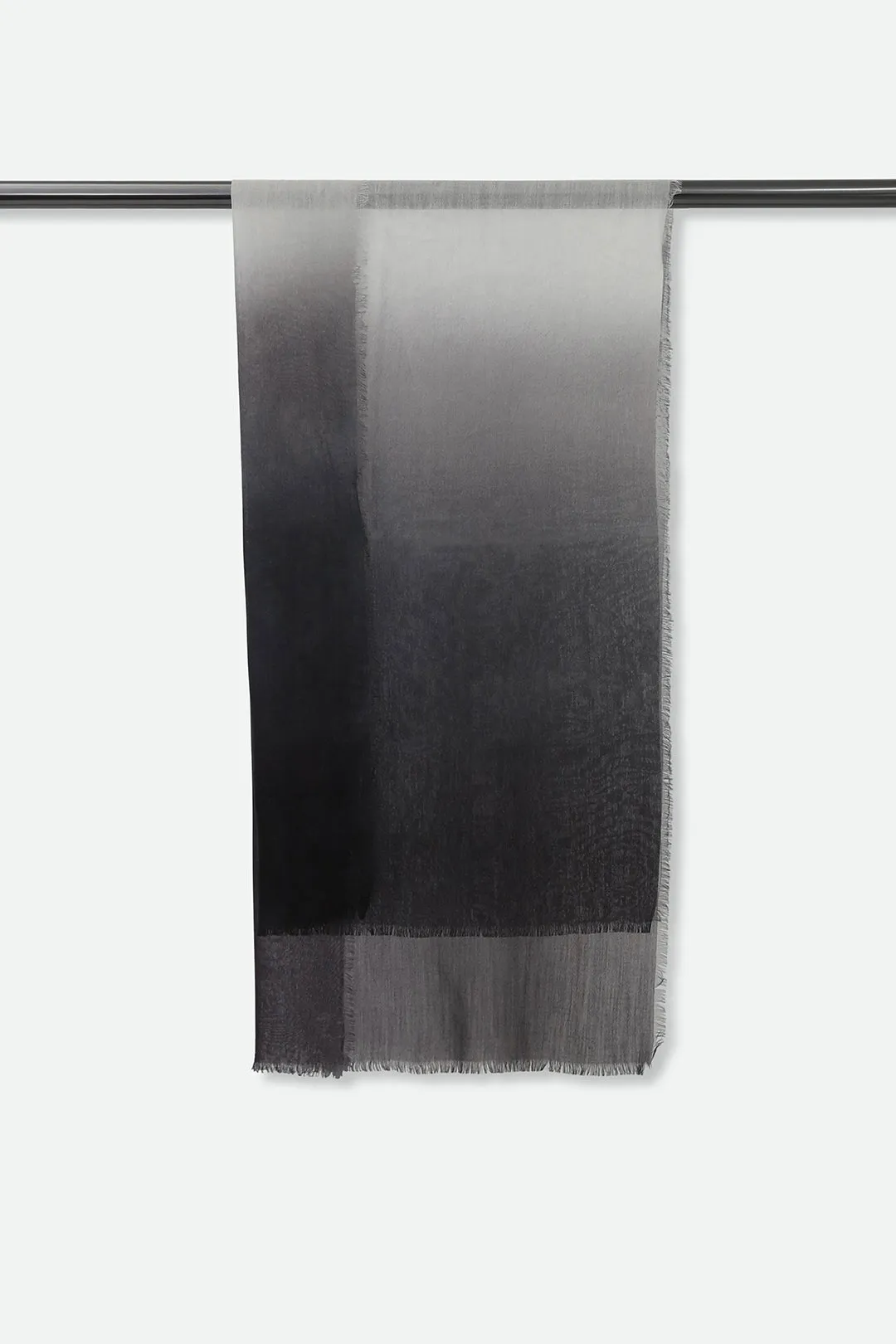 CHARCOAL FADE ITALIAN CASHMERE SCARF gift idea