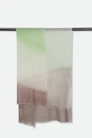 CHATEAU SPRING SCARF IN HAND DYED CASHMERE easy match CHATEAU SPRING SCARF IN HAND DYED CASHMERE nature inspired