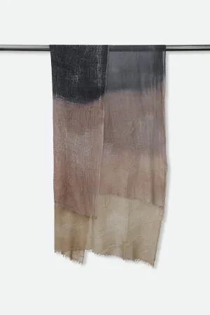 CHATEAU TOFFEE SCARF IN HAND DYED CASHMERE heritage soft CHATEAU TOFFEE SCARF IN HAND DYED CASHMERE city knit