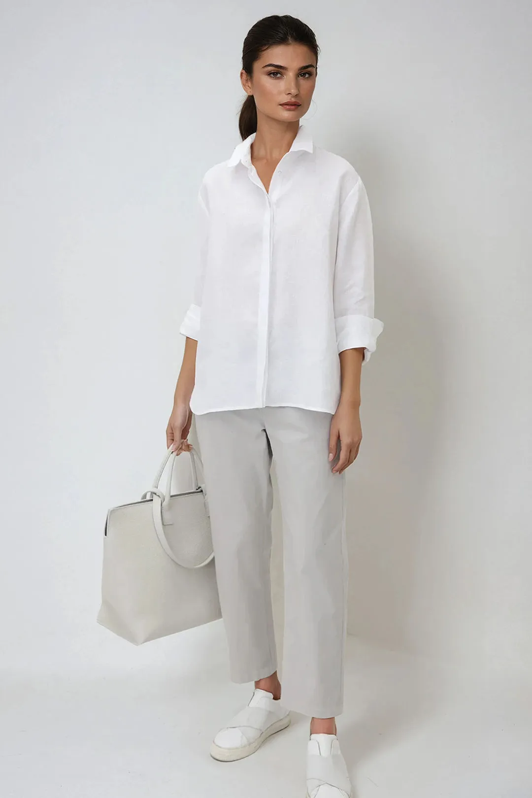 CHELSEA SHIRT IN ITALIAN LINEN joy speak