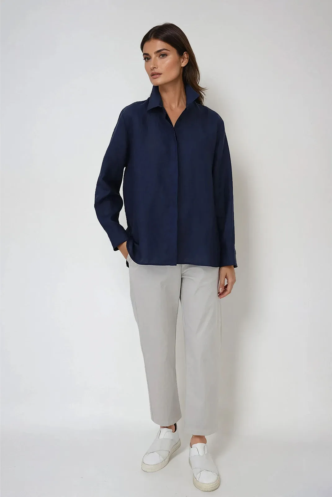 CHELSEA SHIRT IN ITALIAN LINEN healing mood