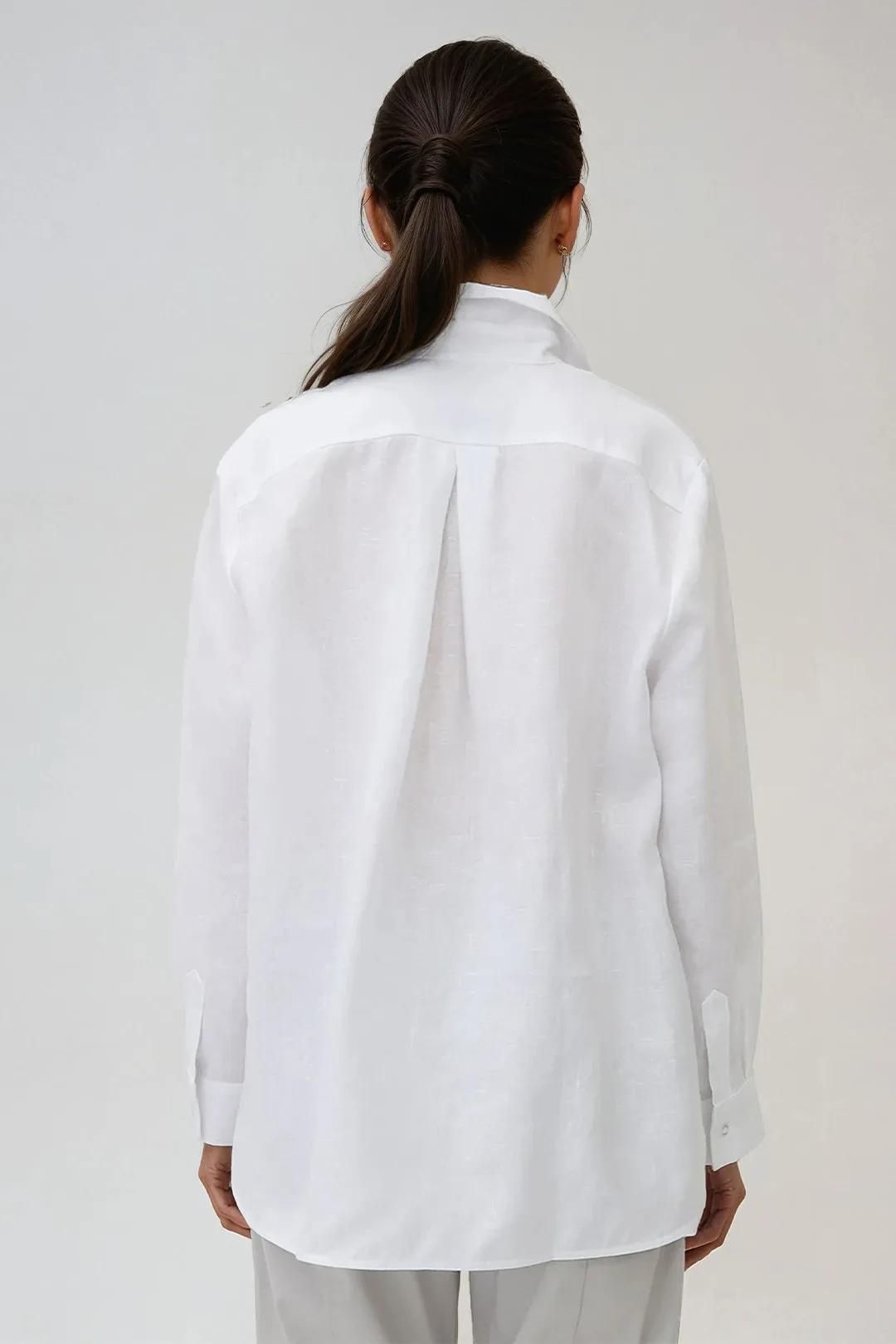 CHELSEA SHIRT IN ITALIAN LINEN plain charm