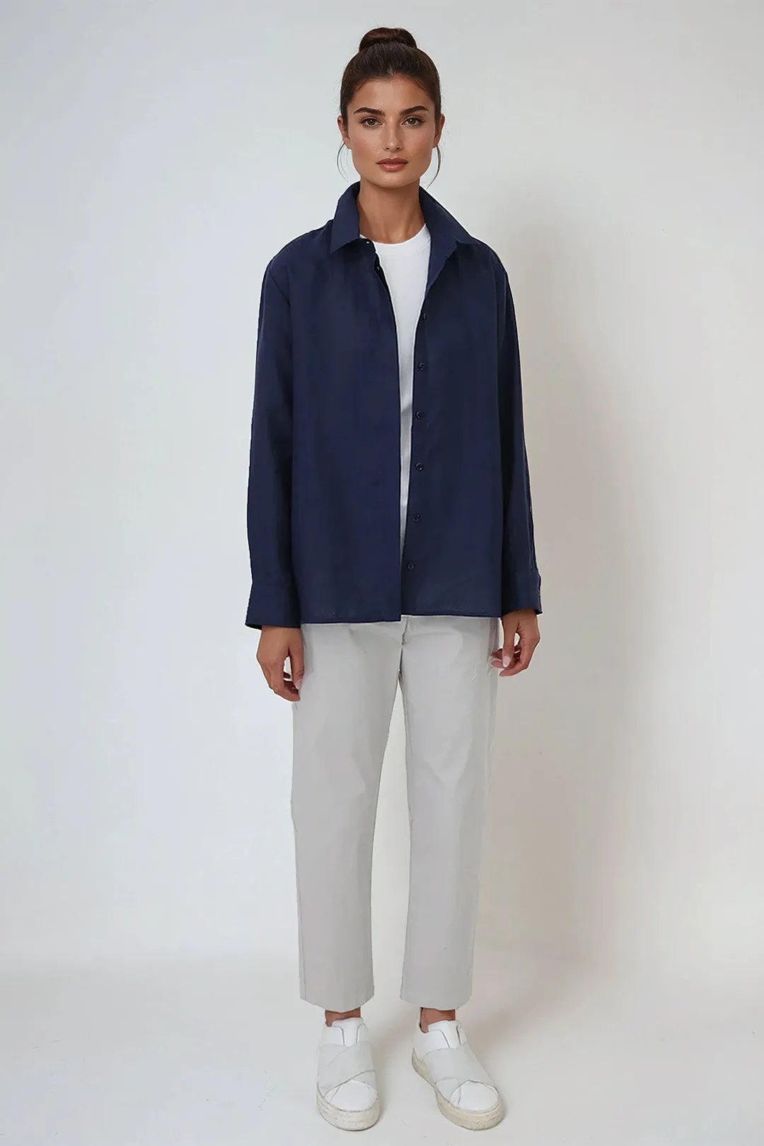 CHELSEA SHIRT IN ITALIAN LINEN comfort tone