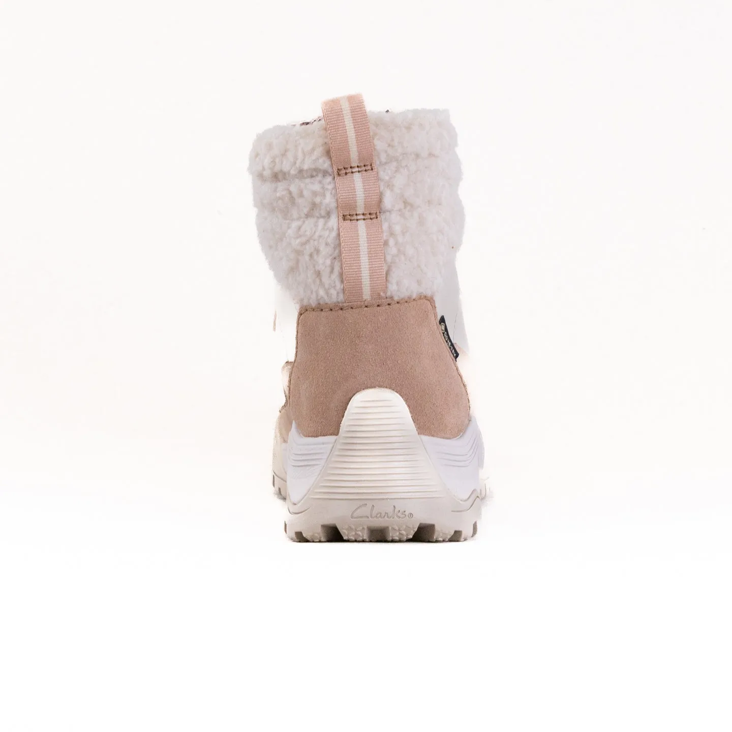 Clarks ATL Hike Top Gore-Tex (Women's) - Ivory Leather climate fit