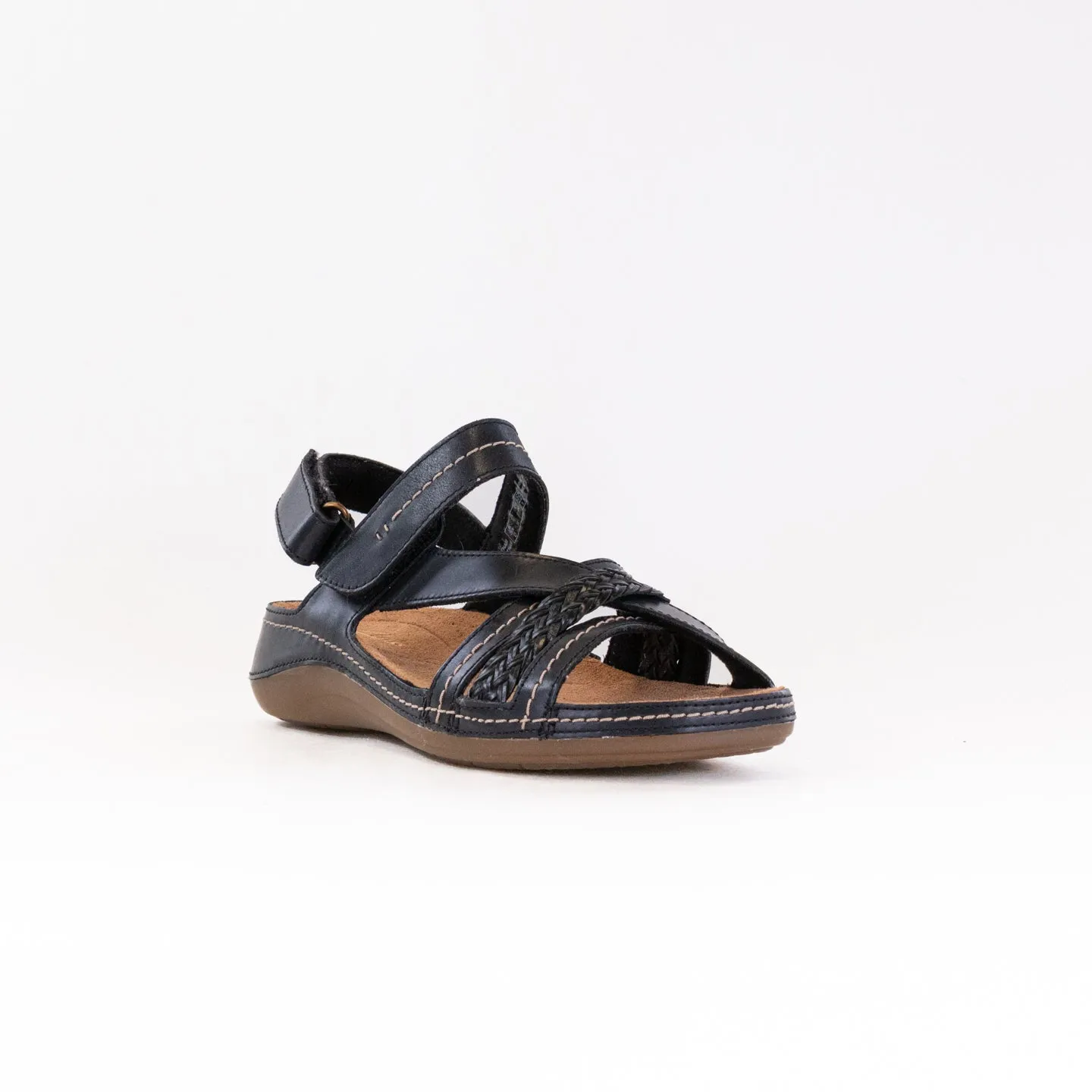 Clarks Cecily Strap (Women's) - Black Combi Stay Cool
