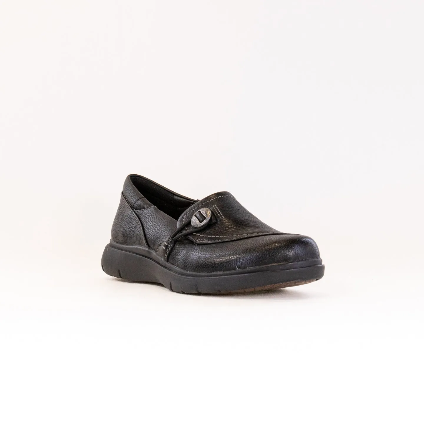 Clarks Certina Ease (Women's) - Black Leather ground guard