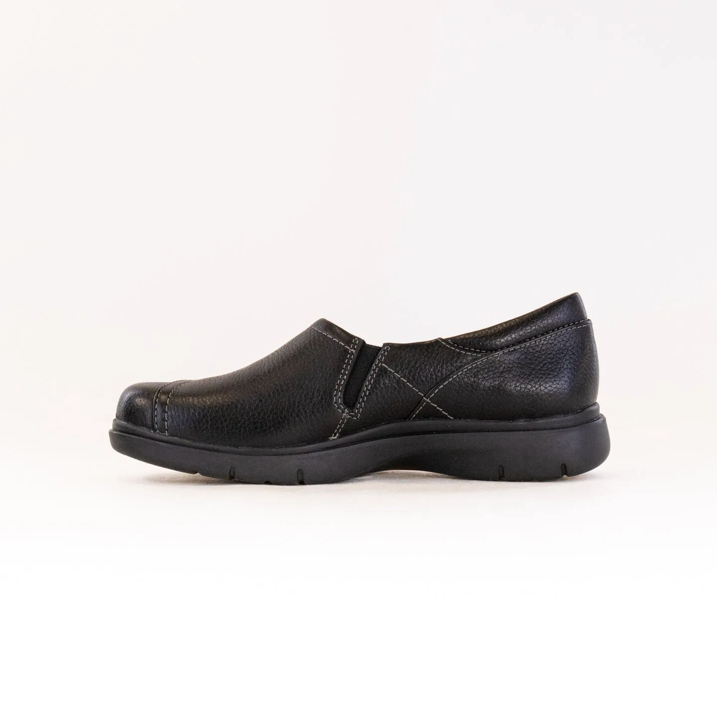 Clarks Certina Ease (Women's) - Black Leather monogram option