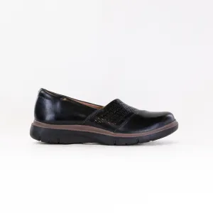 Clarks Certina Edge (Women's) - Black Leather understated elegance Clarks Certina Edge (Women's) - Black Leather moisture-wicking
