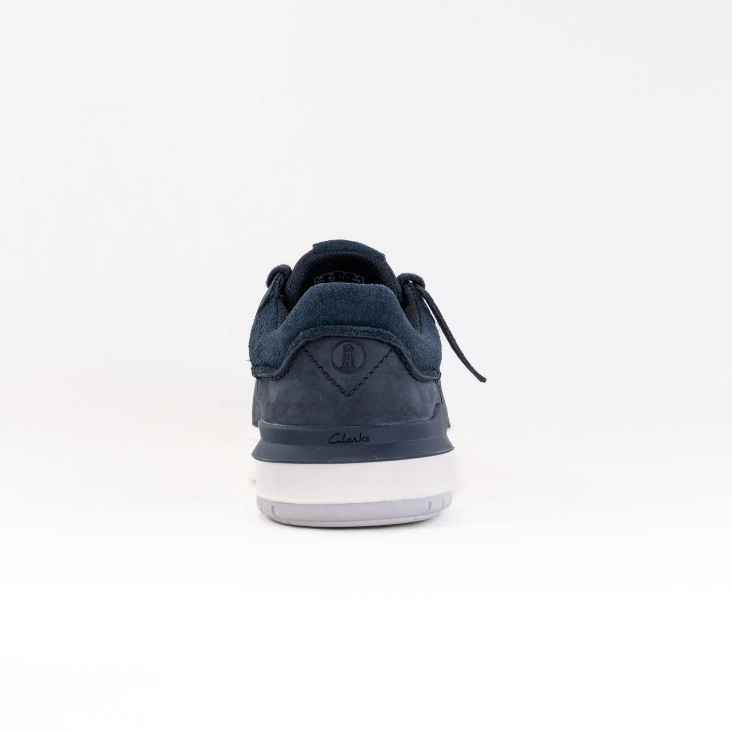 Clarks Courtlite 2 Run (Men's) - Navy Nubuck subtle detail