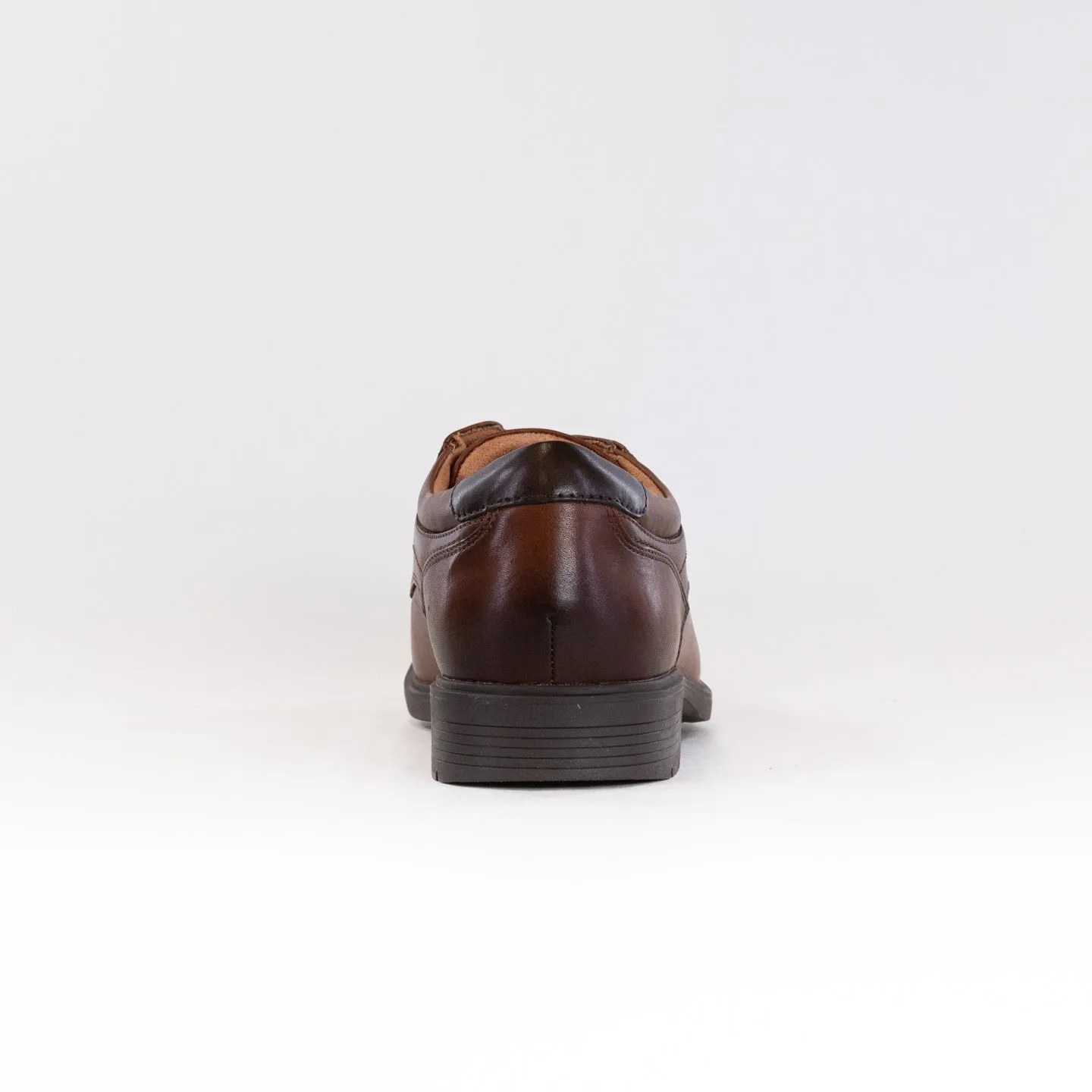 Clarks Eldredge Cap Toe Oxford (Men's) - Dark Tan Leather smart step
