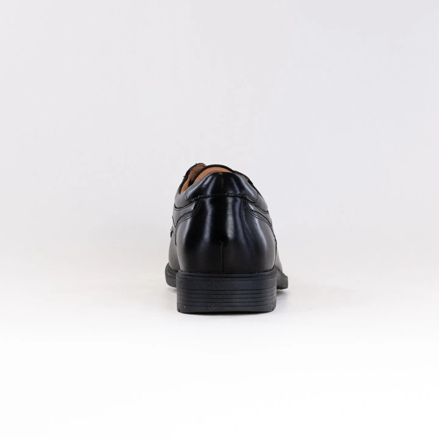 Clarks Eldredge Plain Toe Oxford (Men's) - Black Leather long distance