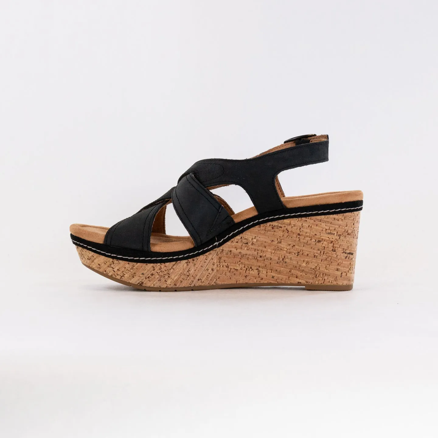 Clarks Elleri Rae (Women's) - Black Nubuck Urban Cool