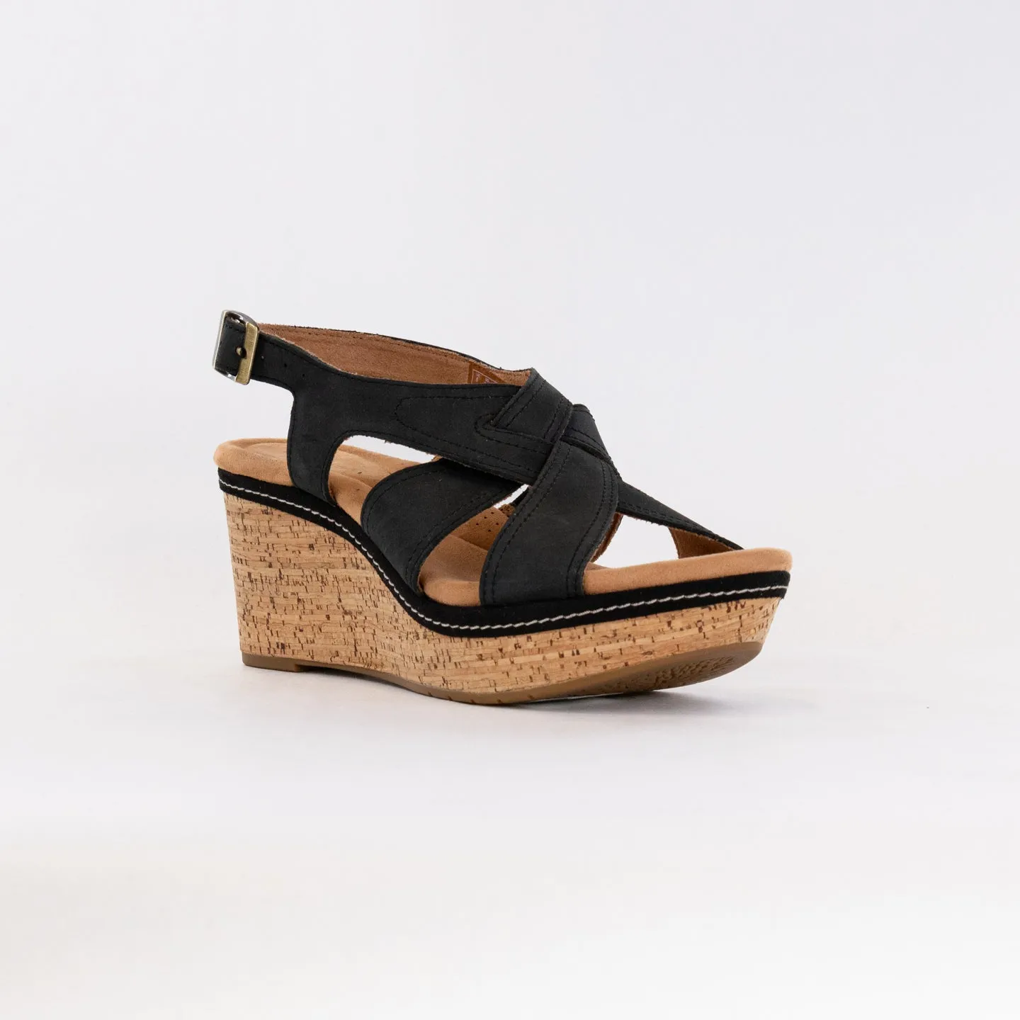 Clarks Elleri Rae (Women's) - Black Nubuck Calm Feet
