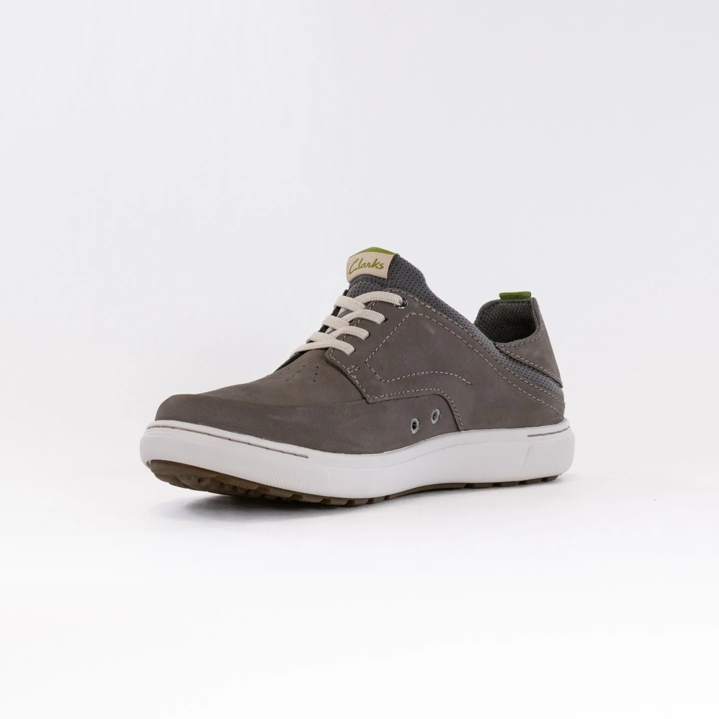 Clarks Mapstone Easy (Men's) - Dark Grey Nubuck Leather foot contour