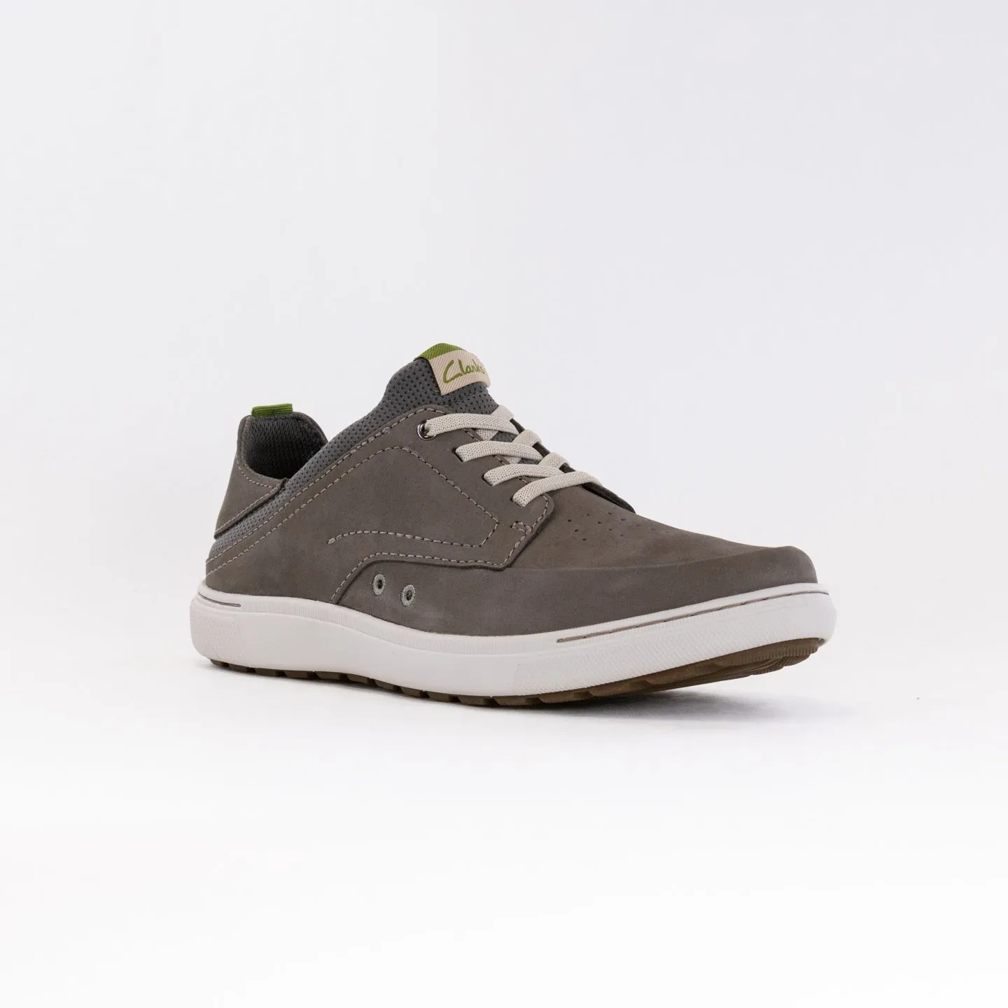 Clarks Mapstone Easy (Men's) - Dark Grey Nubuck Leather climate proof