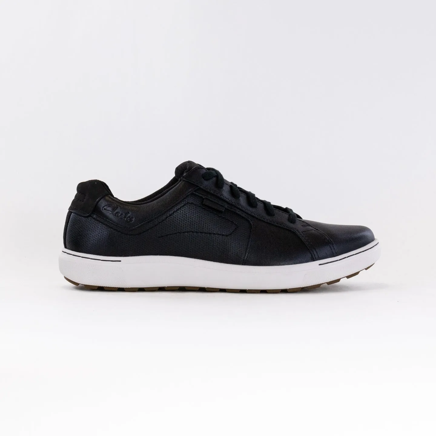 Clarks Mapstone Lace (Men's) - Black Leather dry zone