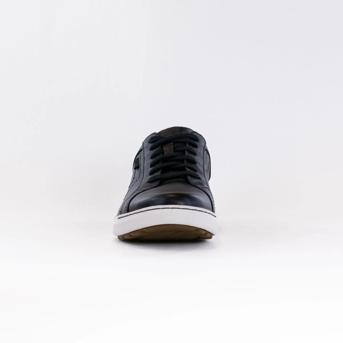 Clarks Mapstone Lace (Men's) - Black Leather stone shield