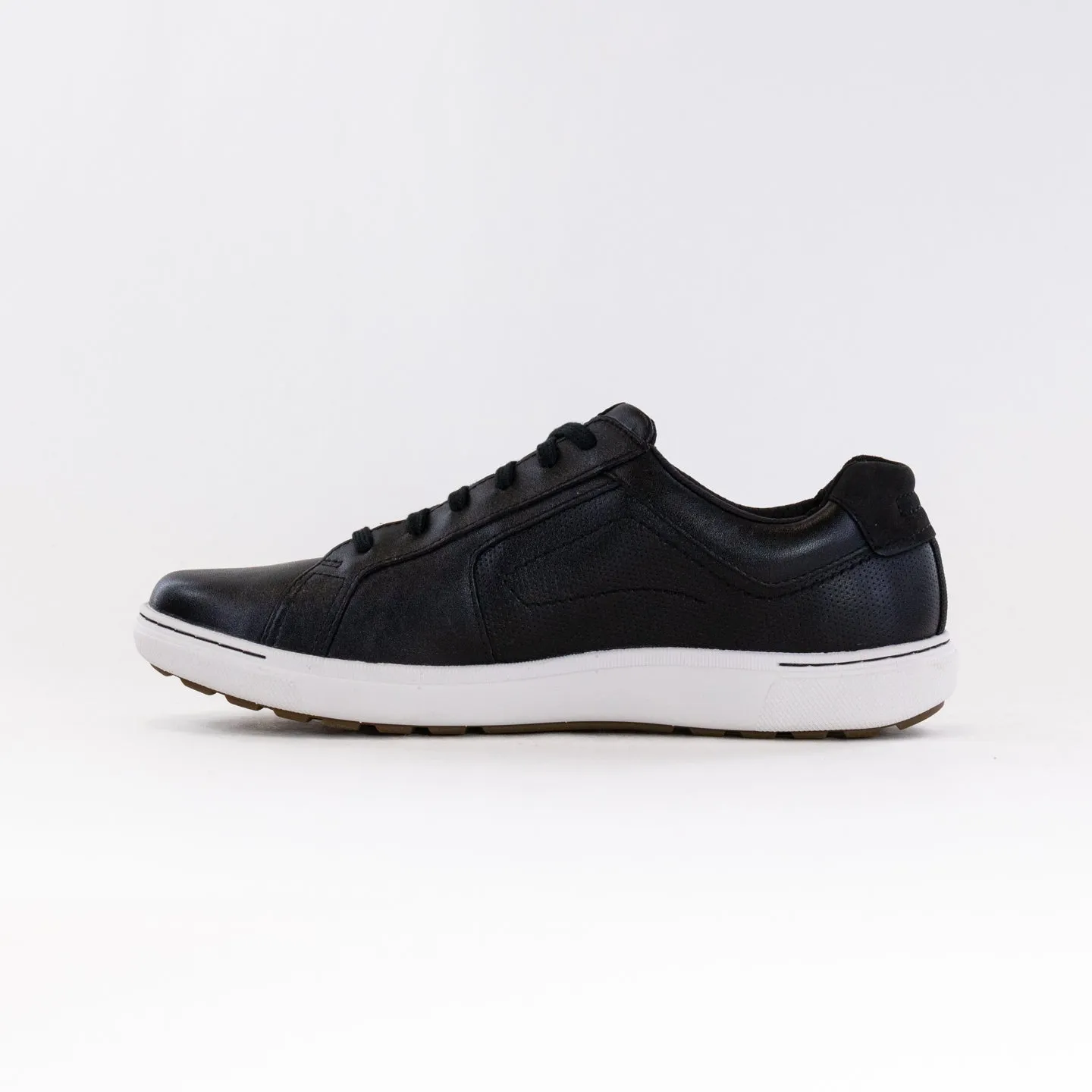 Clarks Mapstone Lace (Men's) - Black Leather cross terrain
