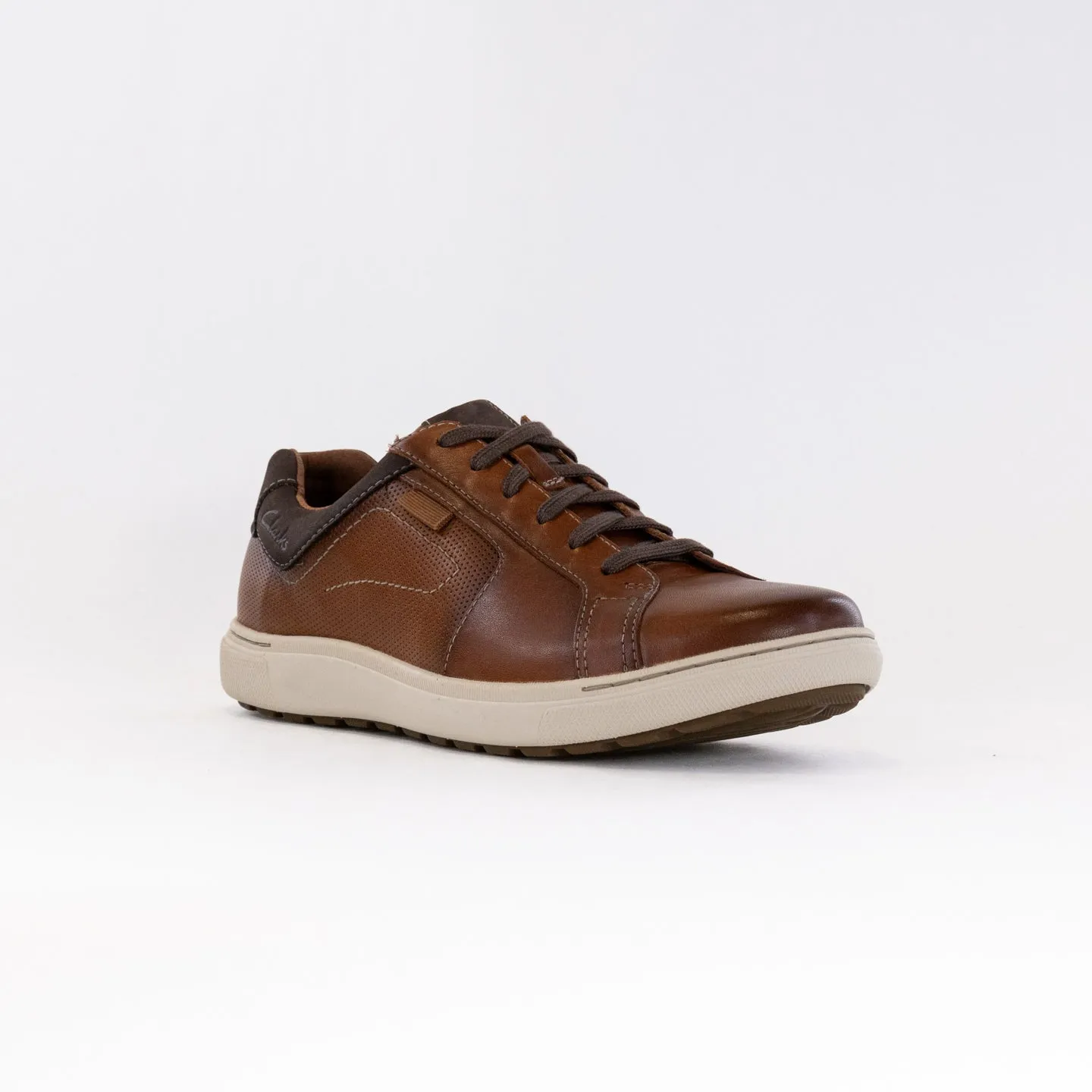 Clarks Mapstone Lace (Men's) - Tan Leather harsh ground