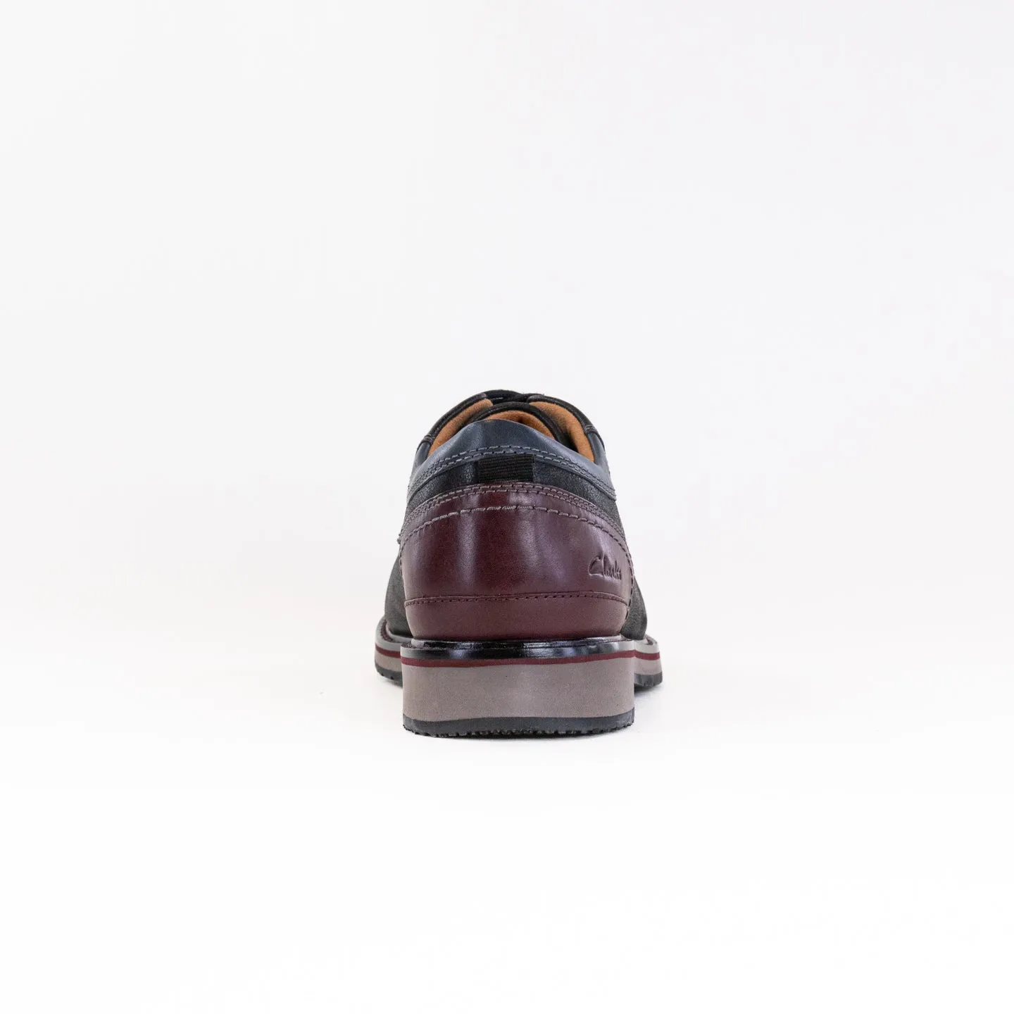 Clarks Monahan Plain Toe (Men's) - Black field walk