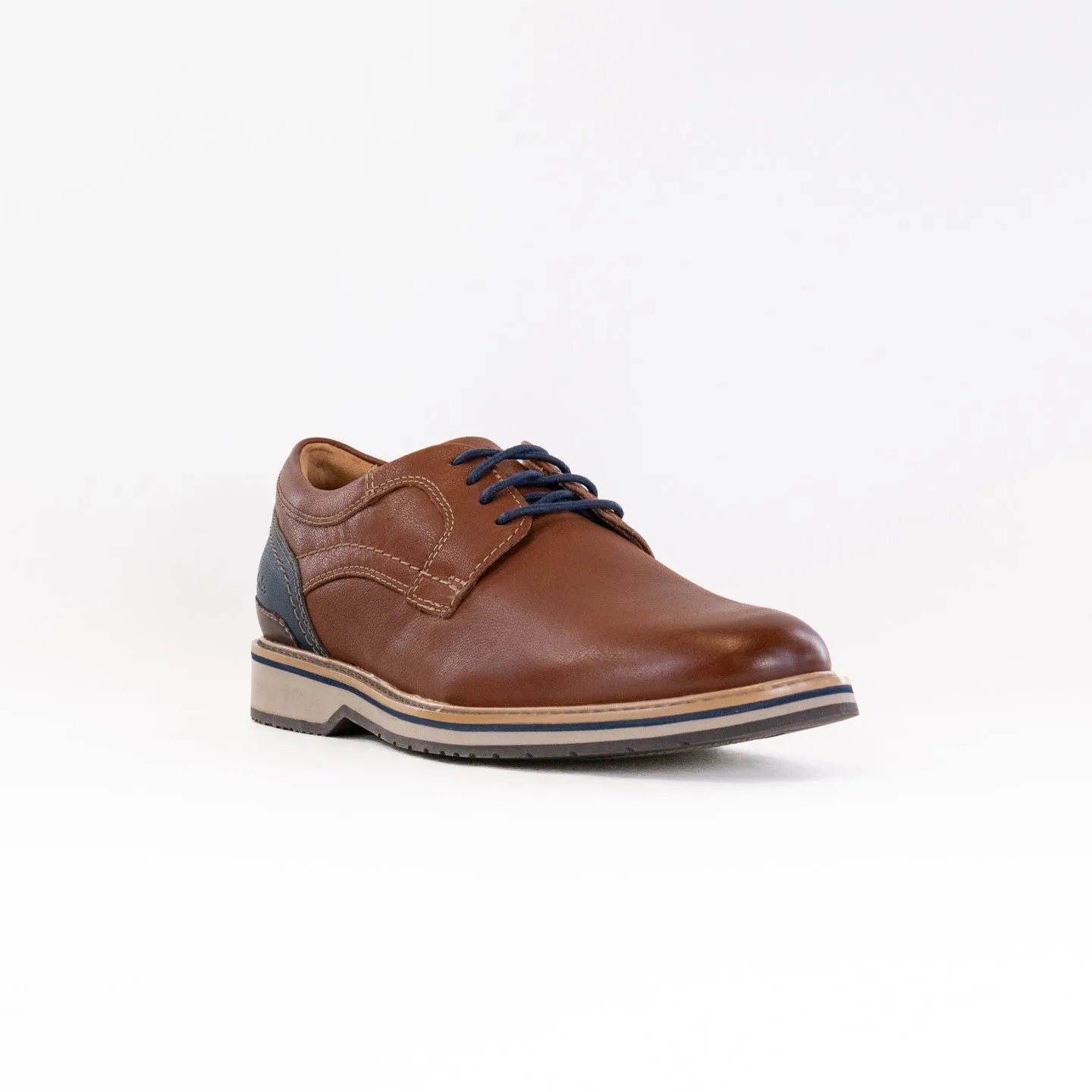 Clarks Monahan Plain Toe (Men's) - Tan Leather night walk