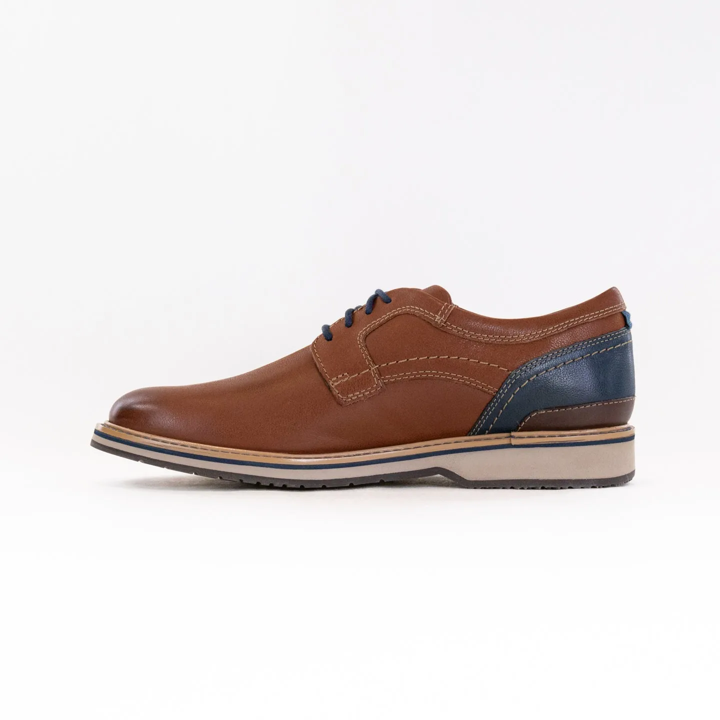 Clarks Monahan Plain Toe (Men's) - Tan Leather long distance