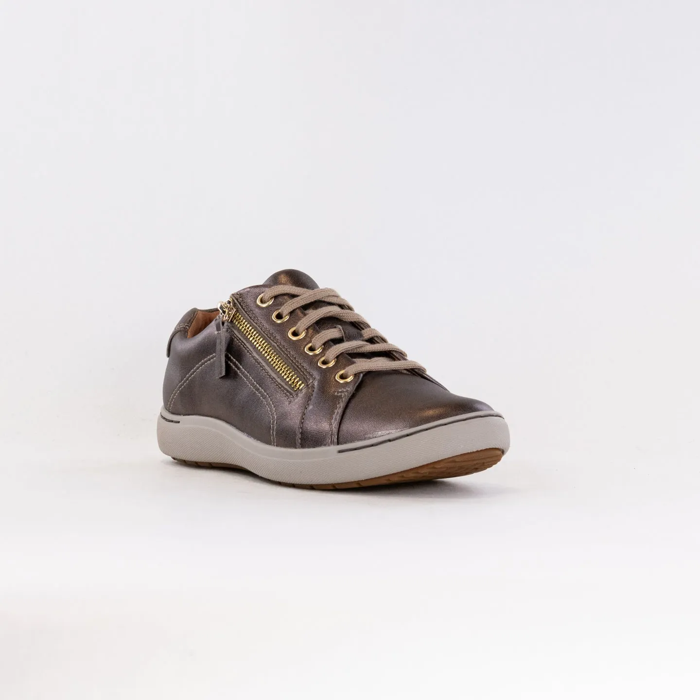 Clarks Nalle Lace (Women's) - Bronze Metallic Leather wild land