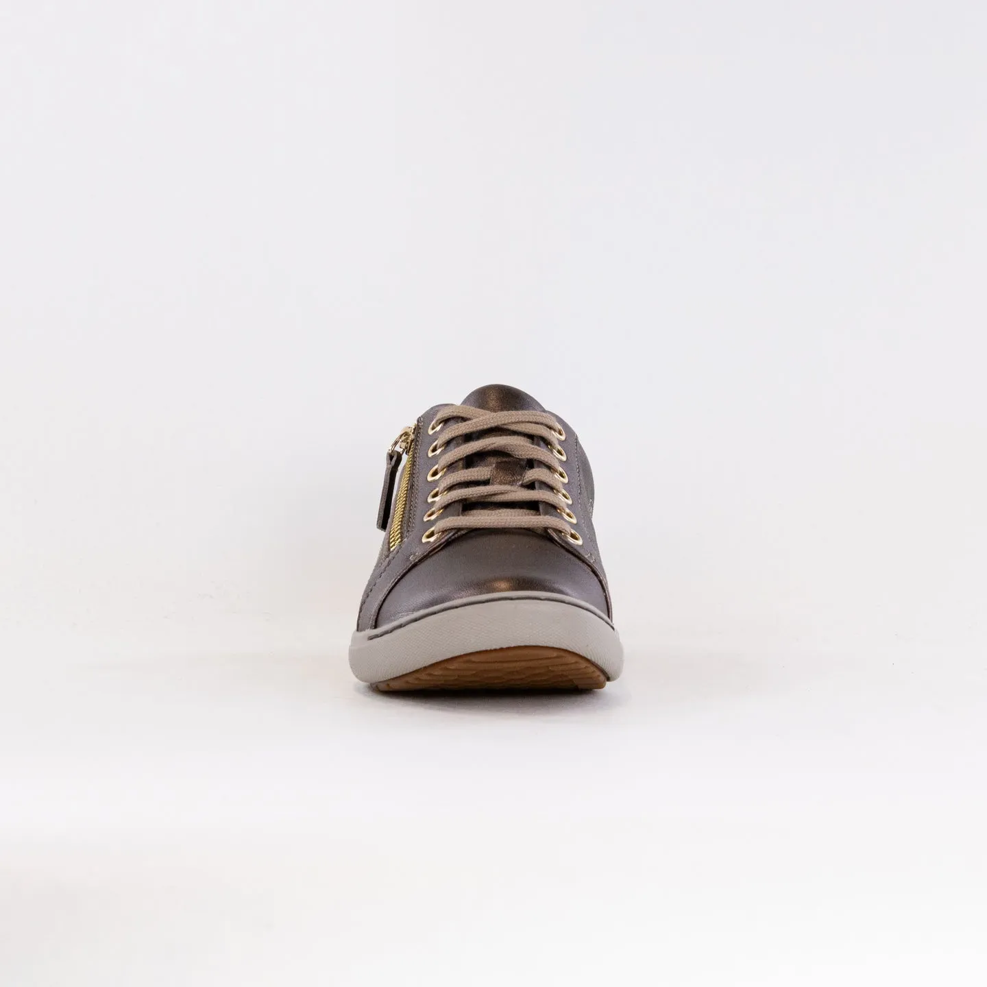 Clarks Nalle Lace (Women's) - Bronze Metallic Leather rock climb