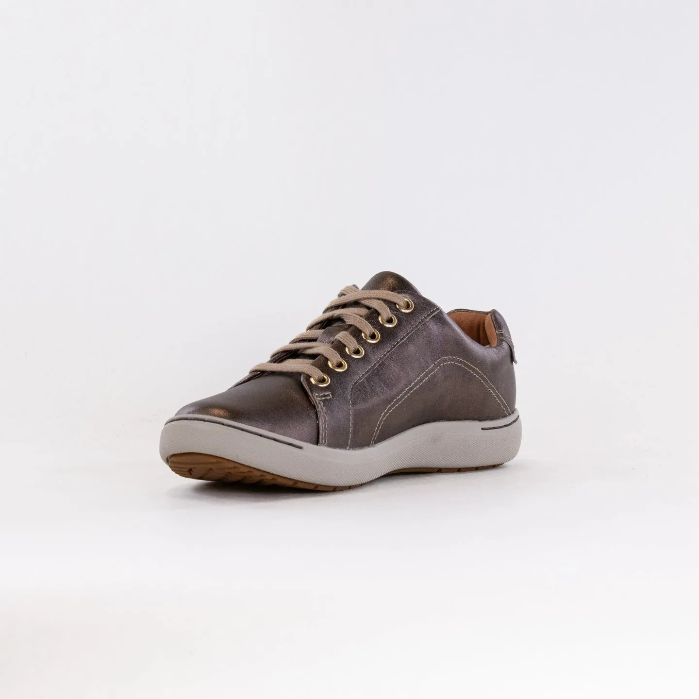 Clarks Nalle Lace (Women's) - Bronze Metallic Leather chill proof