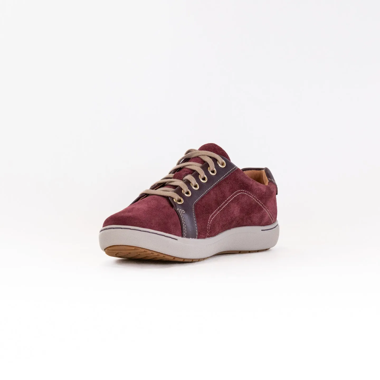 Clarks Nalle Lace (Women's) - Burgundy foot contour