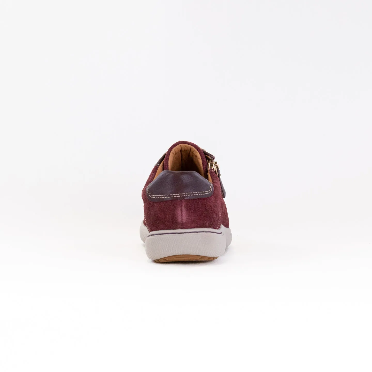 Clarks Nalle Lace (Women's) - Burgundy performance sole