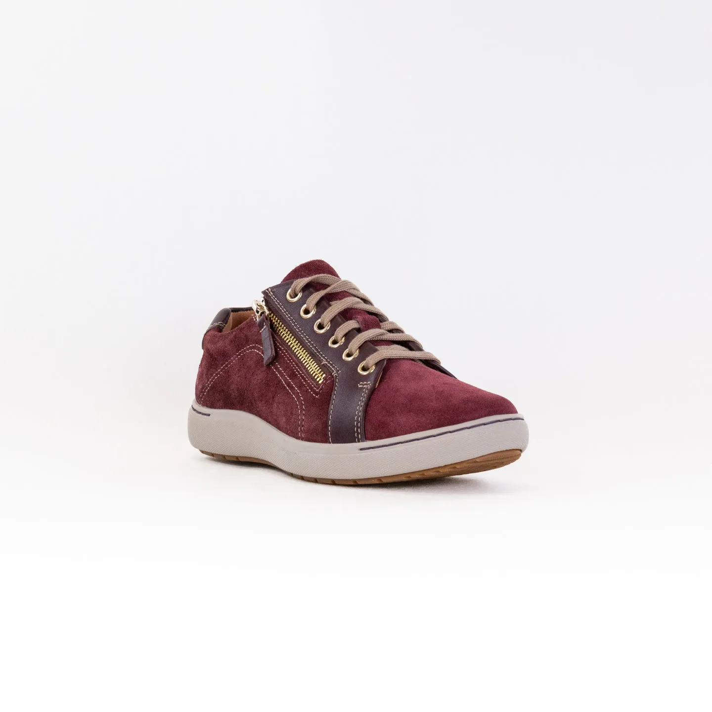 Clarks Nalle Lace (Women's) - Burgundy alpine ready