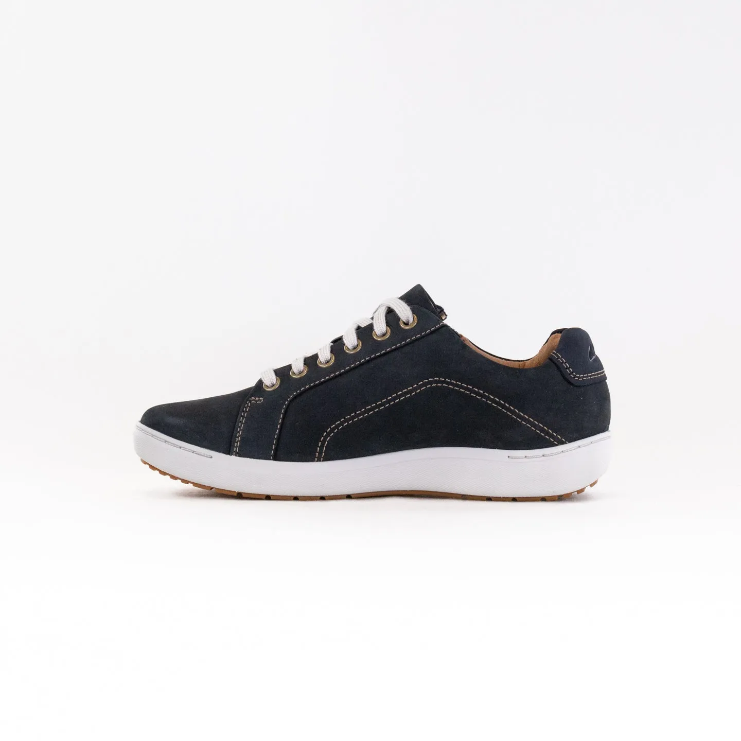 Clarks Nalle Lace (Women's) - Navy Nubuck wide fit