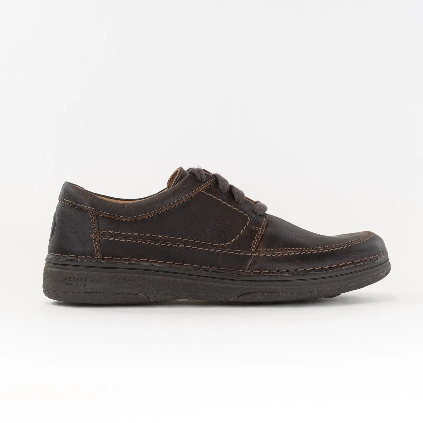Clarks Nature 5 Lo (Men's) - Dark Brown Leather breathable mesh