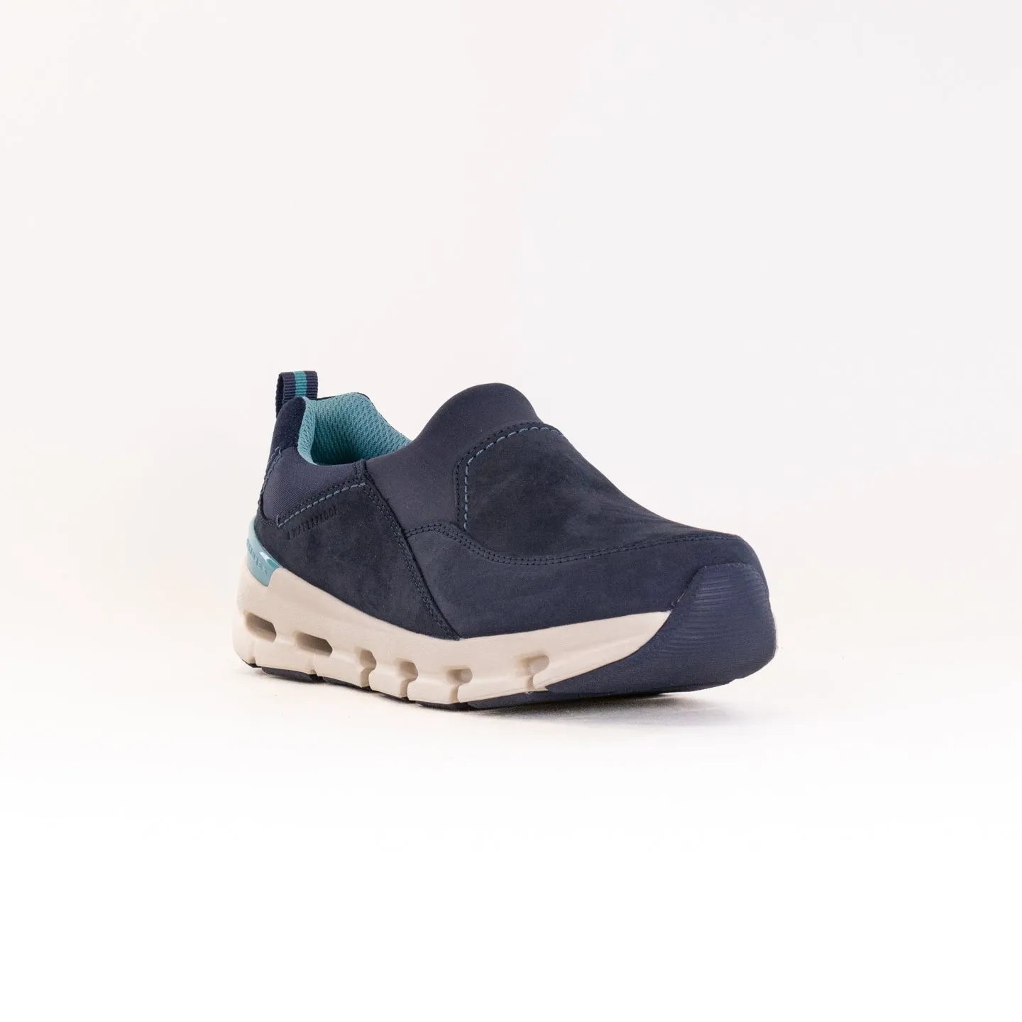 Clarks Nature X Sky Waterproof (Women's) - Navy Nubuck bunions relief