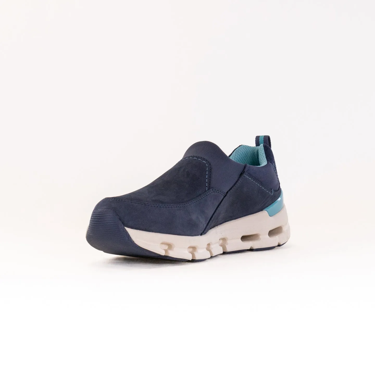 Clarks Nature X Sky Waterproof (Women's) - Navy Nubuck bold colors