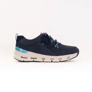 Clarks Nature X Tie Waterproof (Women's) - Navy Combi Nubuck edge guard Clarks Nature X Tie Waterproof (Women's) - Navy Combi Nubuck firm lock