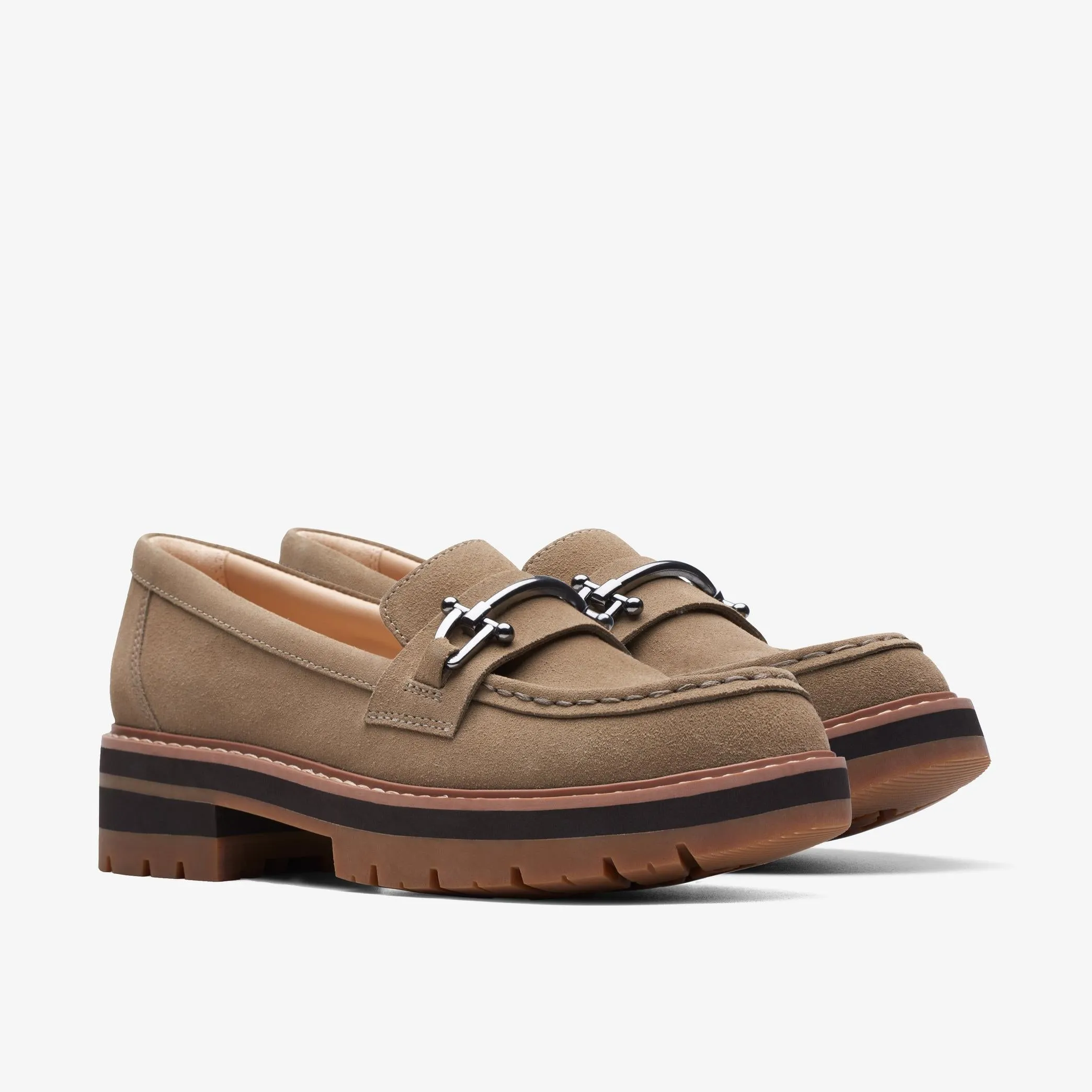 Clarks Orianna Bit (Womens) - Dark Sand Suede all-welcome