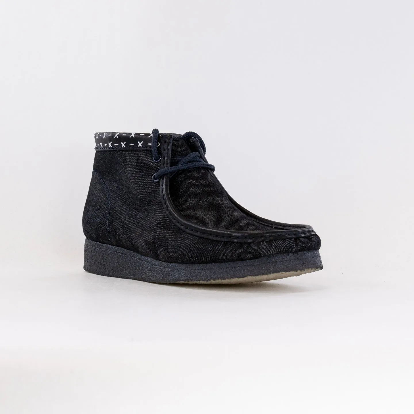 Clarks Originals Wallabee Boot (Men's) - Denim Blue Synthetic bounce back